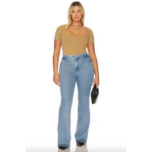 Good American Good Flare Trouser Indigo 551 Blue Womens Size 24